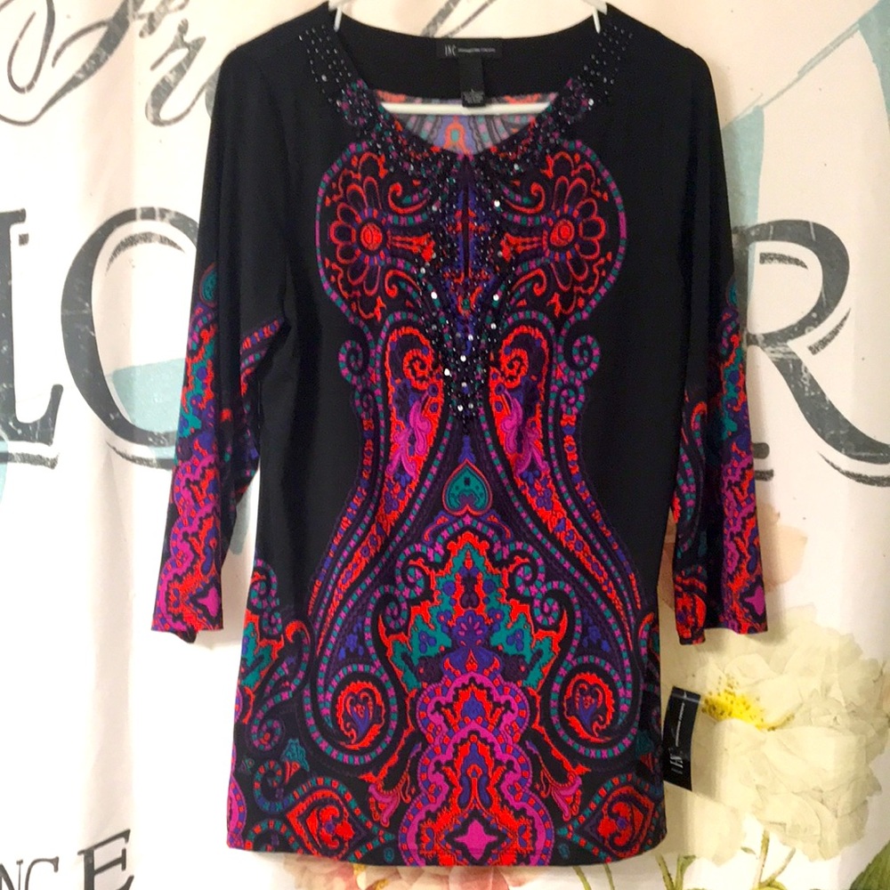 INC beaded shirt